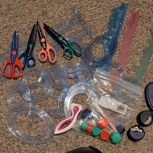 Creative Memories Crafting Tools Set - Blue, Red, Green, Black